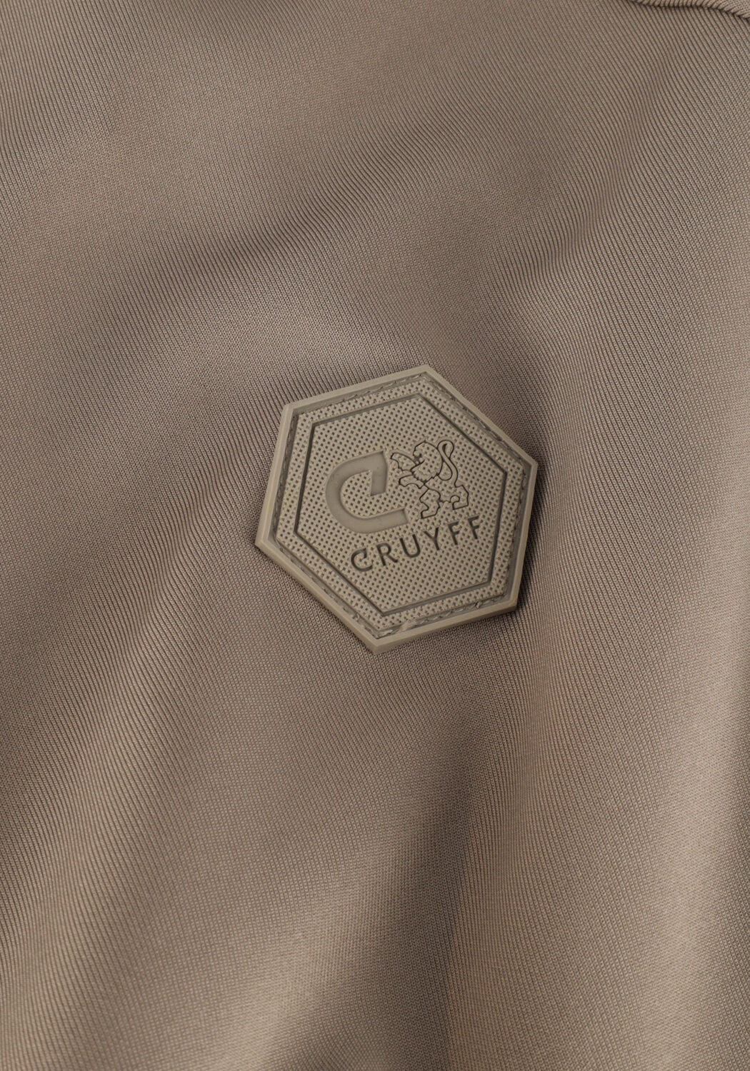 CRUYFF Gilet SANTINO SCUBA TRACK TOP en taupe - large