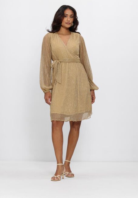 FREEBIRD Mini robe F-JER-PLISSE-LUREX-26-1 en or - large