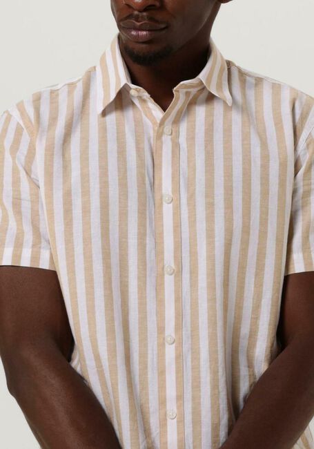 SELECTED MEN Chemise d&eacute;contract&eacute; SLHSLIMNEW-LINEN SHIRTS SS CLASSIC W en camel - large