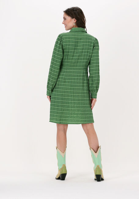 Groene OBJECT Mini jurk KENDRA L/S DRESS - large