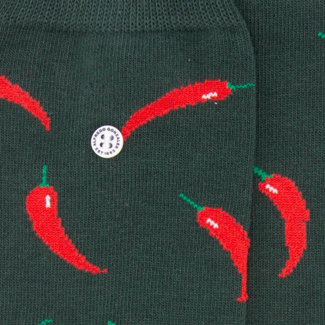 Alfredo Gonzales Chaussettes RED PEPPERS en vert  - large