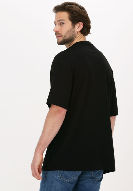 Zwarte SELECTED HOMME T-shirt SLHLOOSE-PAW SS O-NECK TEE EX - large