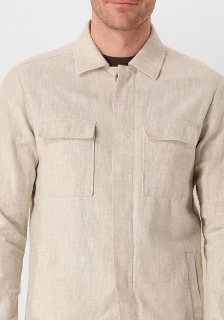 PROFUOMO OVERSHIRT COTTON LINEN Surchemises Sable - large