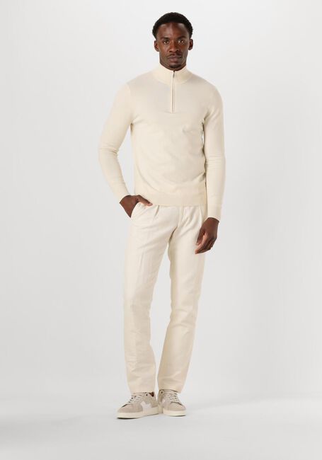 PROFUOMO Pull HALF ZIP LUXURY BASIC Écru - large