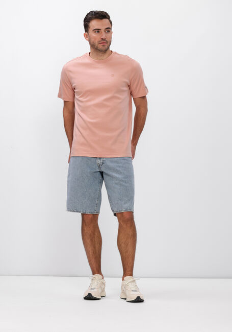 CAST IRON T-shirt REGULAR FIT INTERLOCK en rose - large