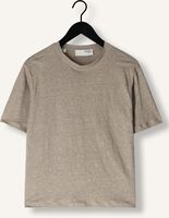 SELECTED WOMEN T-shirt SLFVILJA LINEN SS TEE Gris clair SELECTED WOMEN T-shirt SLFVILJA LINEN SS TEE Gris clair - medium