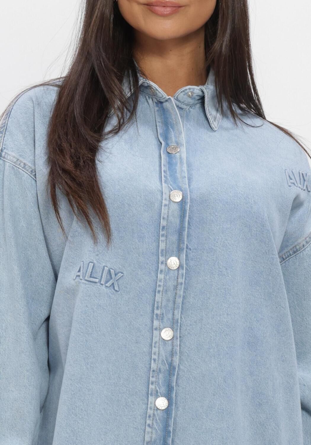 ALIX THE LABEL LADIES WOVEN ALIX DENIM BLOUSE Blouses Bleu clair - large