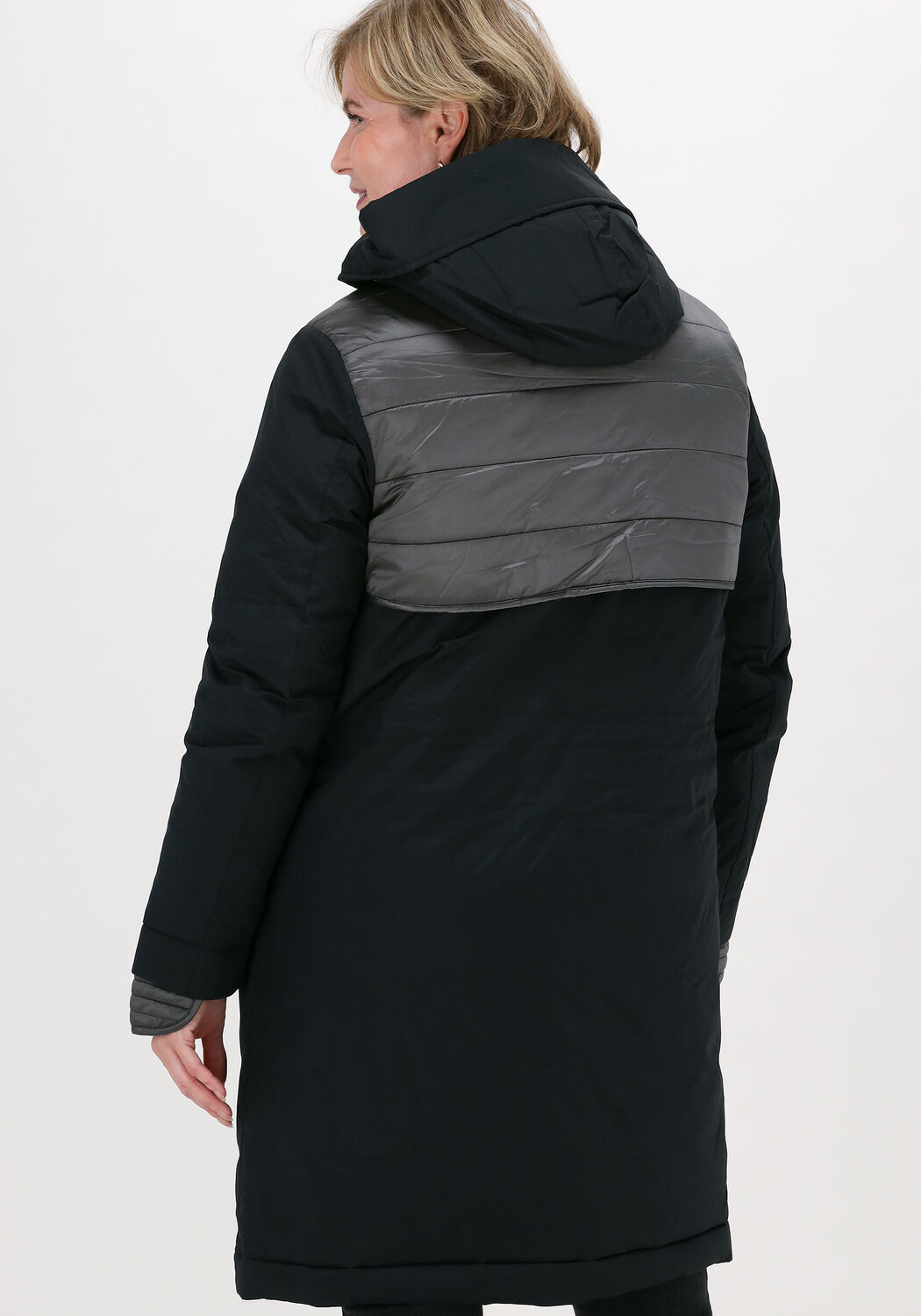 NATIONAL GEOGRAPHIC HOODED COAT WOMEN en noir Omoda