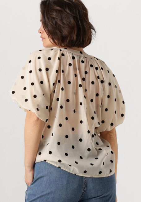Gebroken wit LOLLYS LAUNDRY  PINELL BLOUSE SS - large