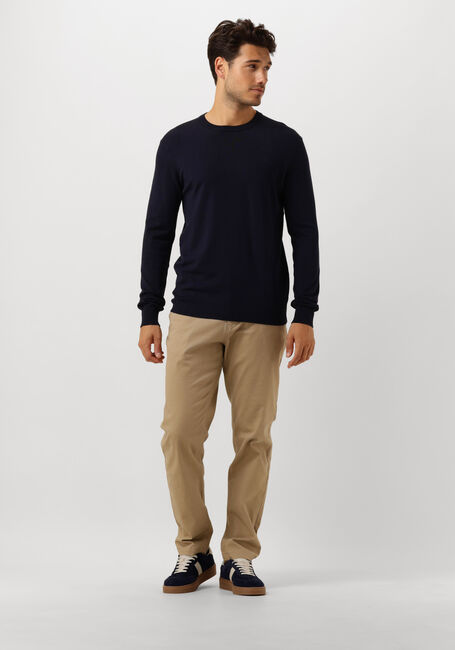 Donkerblauwe SCOTCH & SODA Trui VISCOSE PULLOVER CREWNECK - large