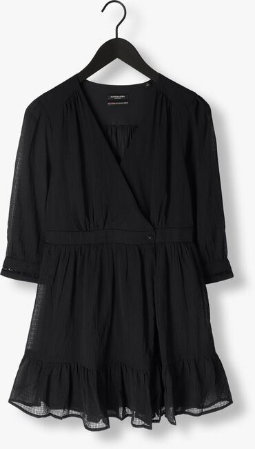 SCOTCH & SODA Mini robe WRAP MINI DRESS en noir - large