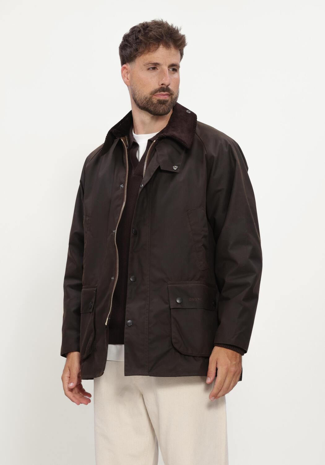 BARBOUR Jack CLASSIC BEDALE WAX JACKET JACKETS en vert - large