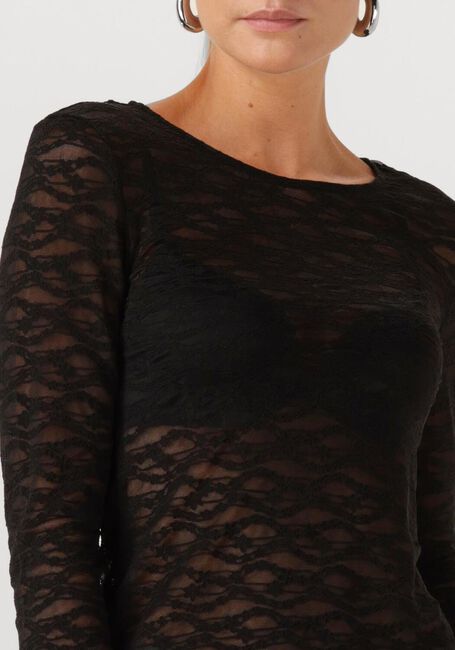Zwarte Y.A.S. Top YASCARA LS LACE TOP - large
