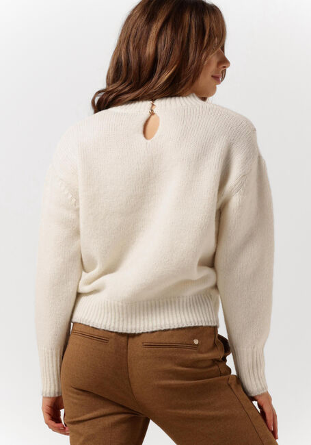 MOS MOSH Pull ZOOM DIAMOND KNIT Blanc - large