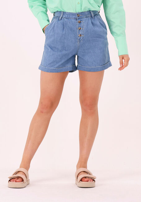 OBJECT Pantalon court OCEAN HW DENIM SHORTS en bleu - large