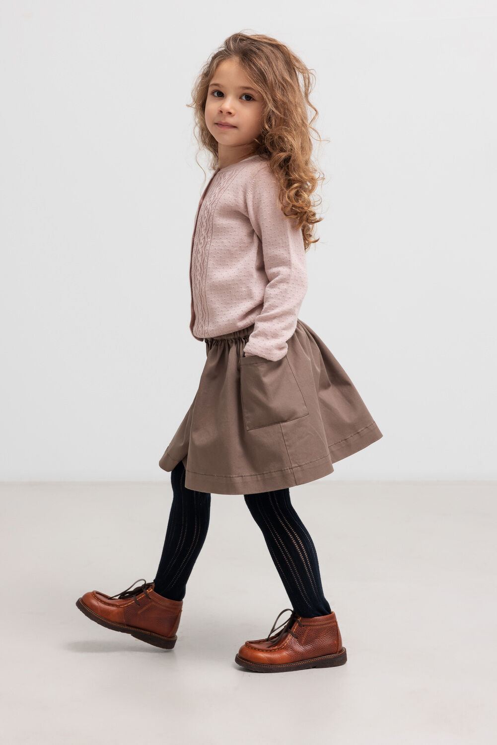 MARMAR COPENHAGEN Jupe midi SIMBA en taupe - large