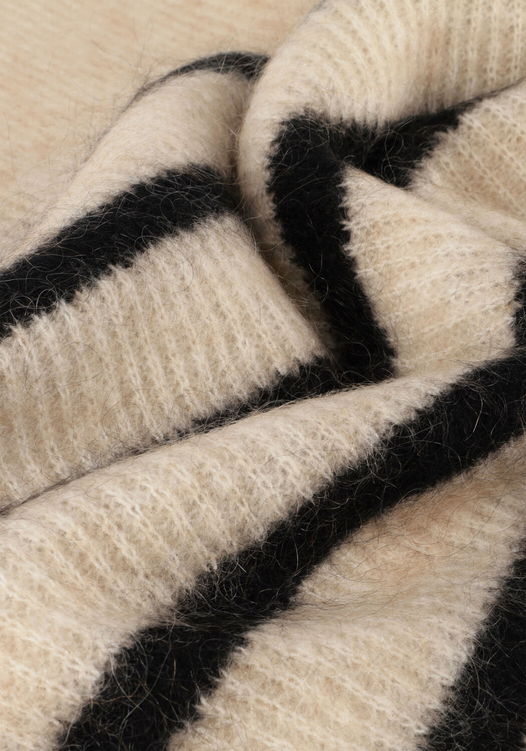 Zand SECOND FEMALE Trui OVALIS KNIT T-NECK - large