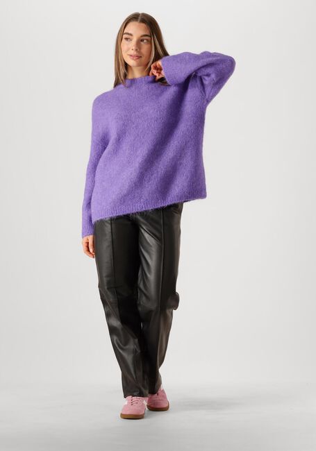 SELECTED FEMME Pull SLFGABELLA LS KNIT O-NECK CAMP en violet - large
