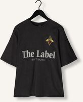 Donkergrijze ALIX THE LABEL T-shirt LADIES KNITTED THEL LABEL T-SHIRT Donkergrijze ALIX THE LABEL T-shirt LADIES KNITTED THEL LABEL T-SHIRT - medium