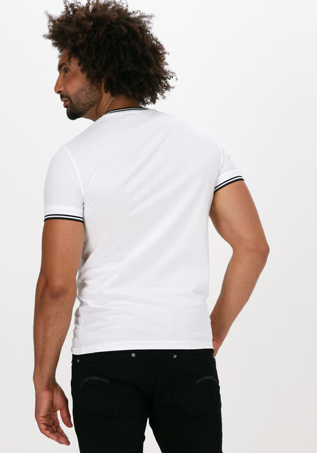 FRED PERRY T-shirt TWIN TIPPED T-SHIRT en blanc - large