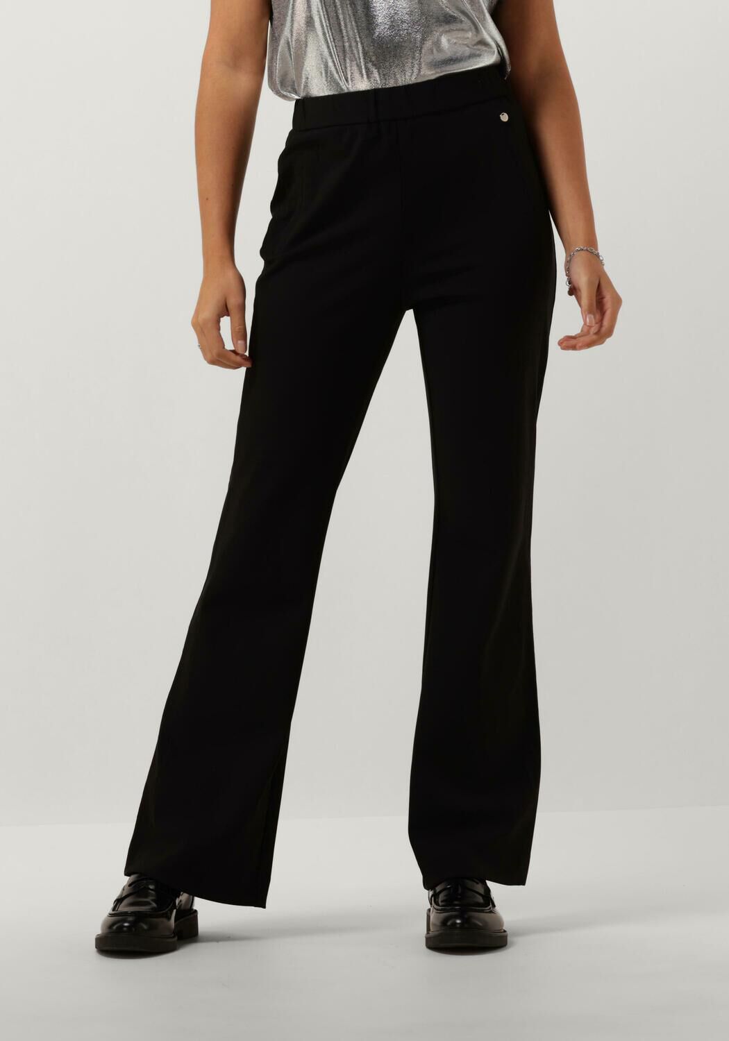 MOS MOSH Pantalon large ISLA IZZY PANTS en noir Omoda