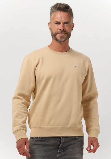 TOMMY JEANS Chandail TJM REGULAR FLEECE C NECK en camel - large