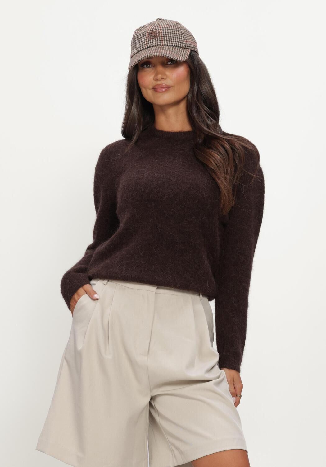 BOII STUDIOS Pull TILDE en marron - large