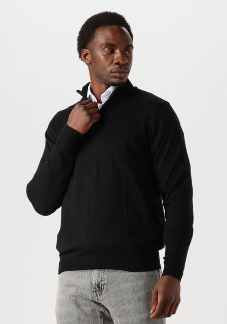 PROFUOMO Pull PULLOVER HALF ZIP en noir - large