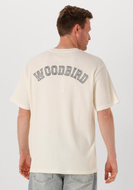 Gebroken wit WOODBIRD T-shirt WBBAINE WAFFEL TEE - large