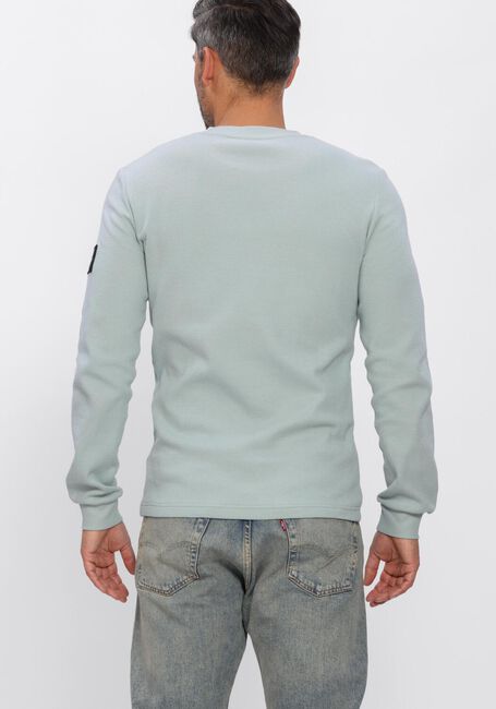 Mint CALVIN KLEIN Polo BADGE WAFFLE LS TEE - large