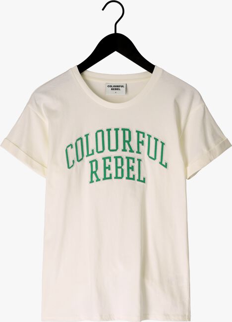 COLOURFUL REBEL T-shirt CR PATCH BOXY TEE Blanc - large