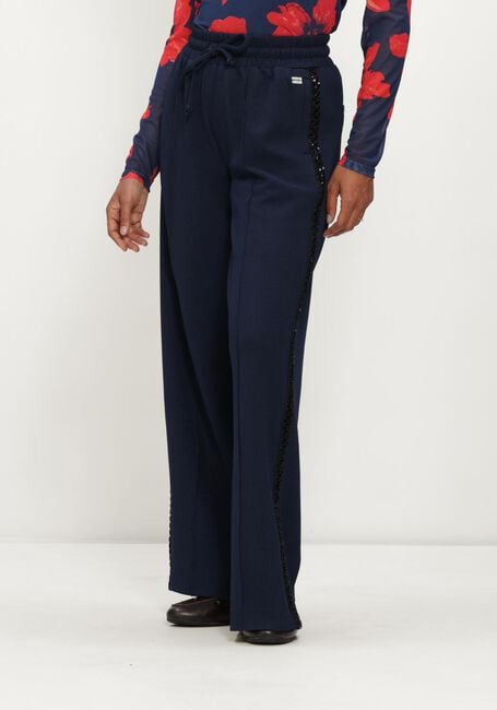 Donkerblauwe POM AMSTERDAM Wijde broek LEAH ETERNAL BLUE - large