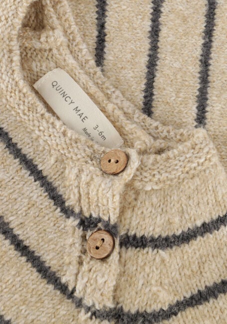 QUINCY MAE Pull ACE KNIT SWEATER en beige - large