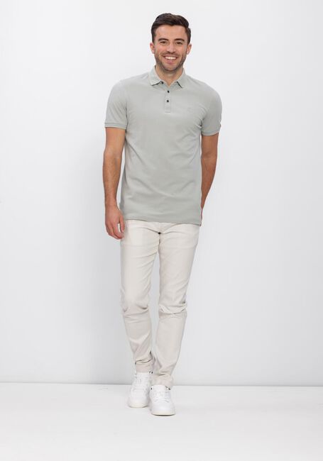 Lichtblauwe CAST IRON Polo SLIM FIT FINE PIQUE ESSENTIAL - large