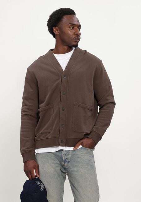ANERKJENDT Gilet AKSINUS V SWEAT CARDIGAN en marron - large