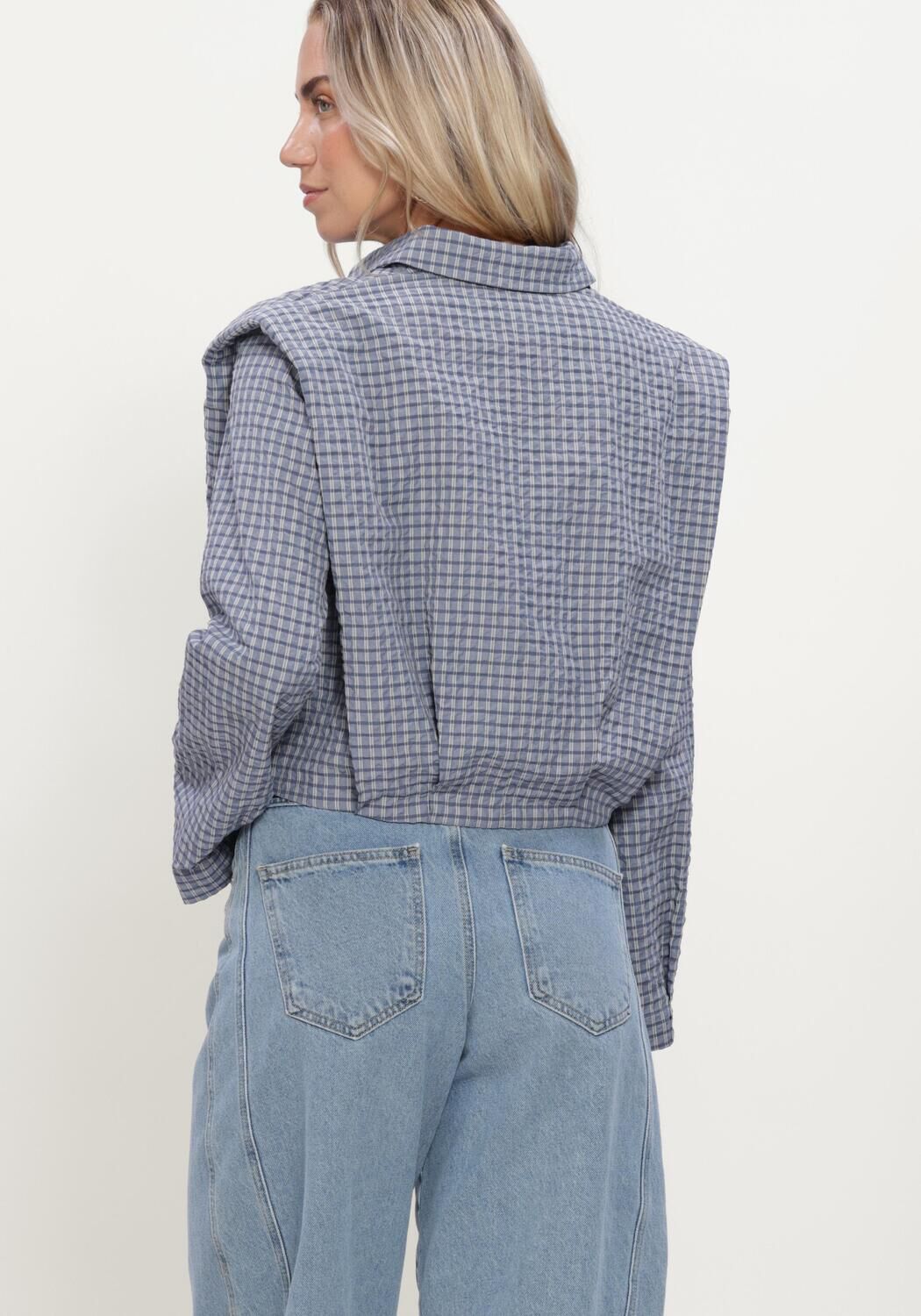 Y.A.S. YASGILLA LS SHIRT - STORY Blouses en bleu - large