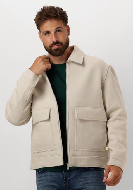 CALVIN KLEIN Jack WOOL BLEND JACK en beige - large