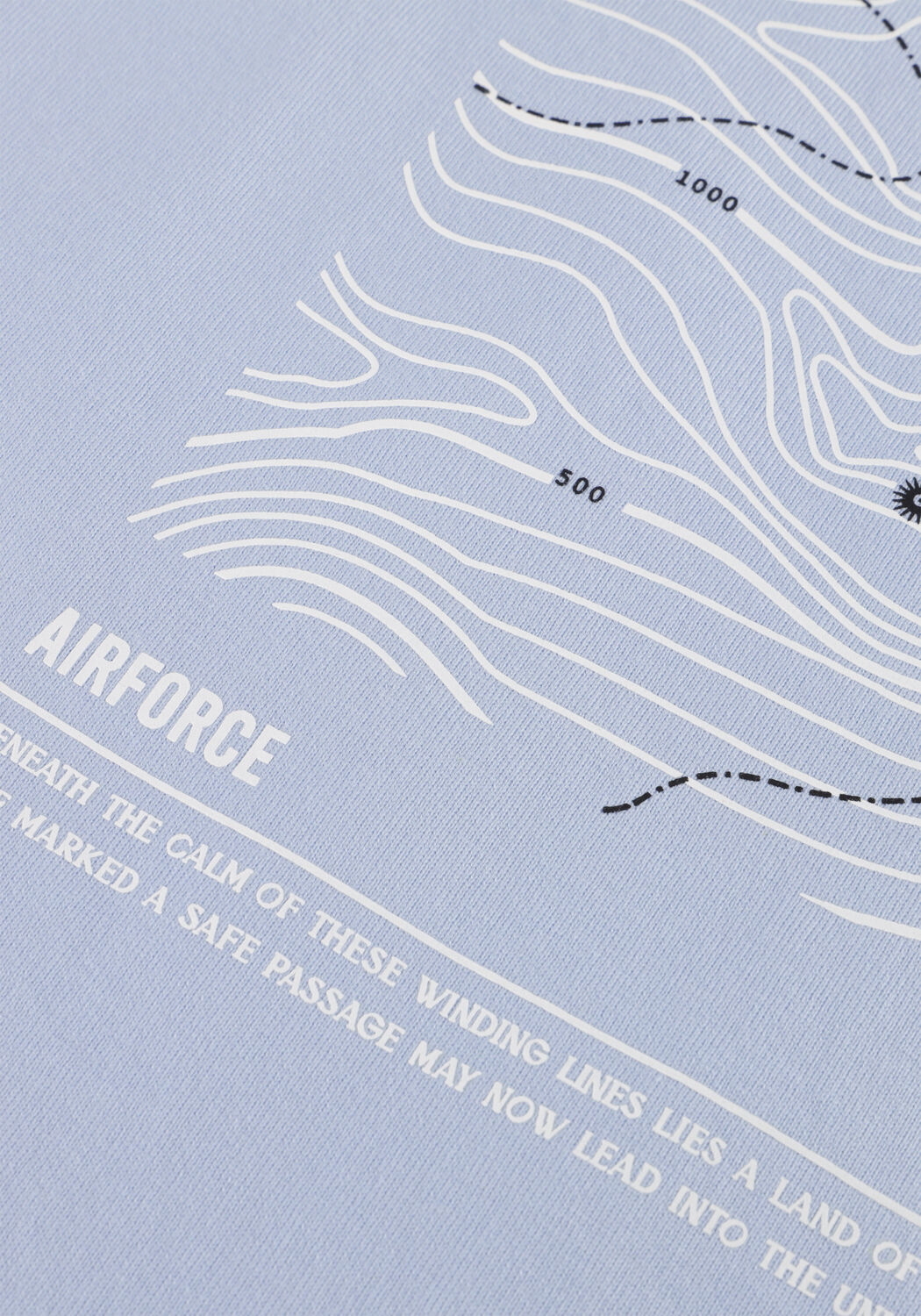 AIRFORCE T-shirt GEB1287 en bleu - large
