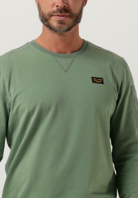 PME LEGEND Pull R-NECK AIRSTRIPE SWEAT en vert - large
