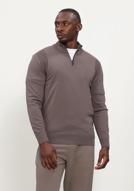 GENTI TURTLE ZIP LS Pulls & Gilets en taupe - large