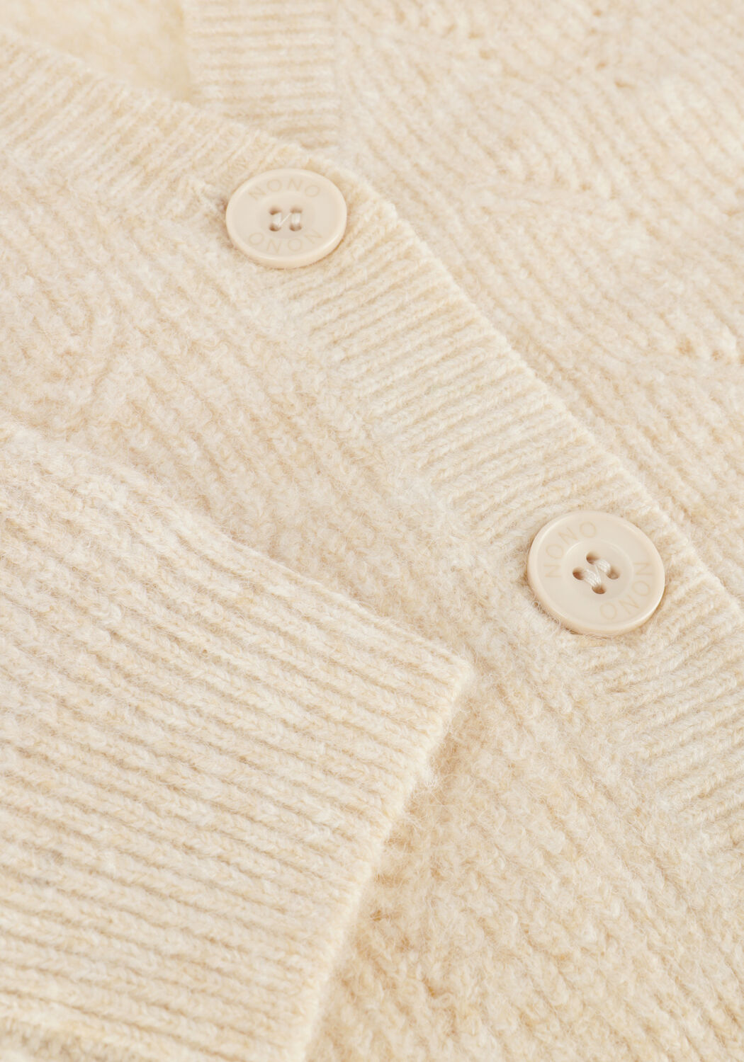 Ecru NONO Vest NOVA GIRLS KNITTED BUTTON UP CARDIGAN WHITE - large