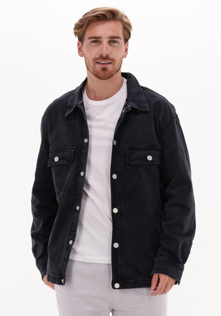 TOMMY JEANS Veste en jean UTILITY SHIRT JKT RCYCR CF7101 en noir - large