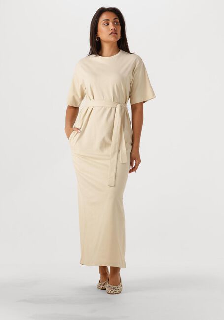 SELECTED FEMME Robe maxi SLFESSENTIAL SS POCKET ANKLE DRESS en beige - large