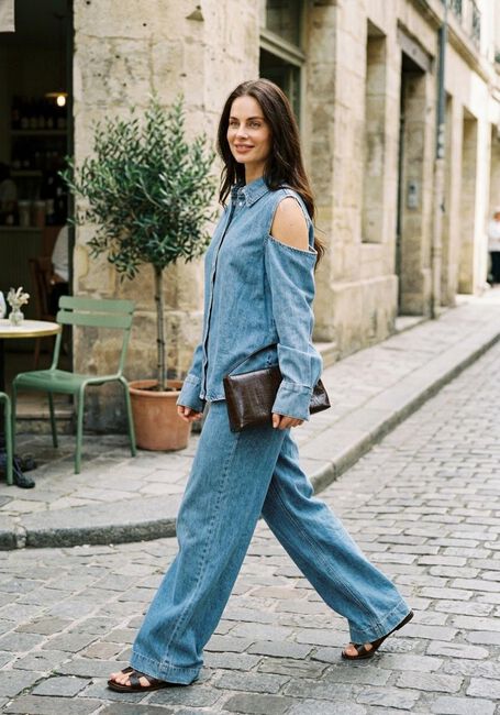 CATWALK JUNKIE Wide jeans DENIM JOGGER Bleu clair - large
