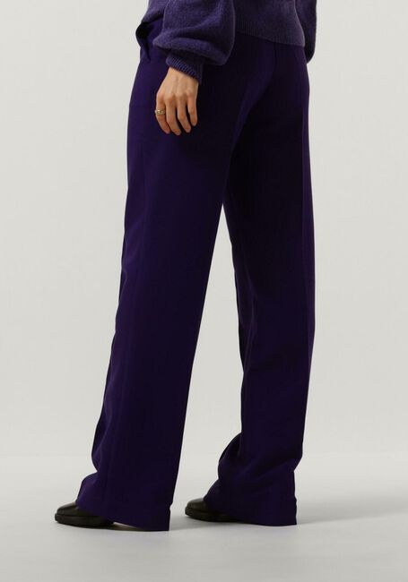 Paarse JANSEN AMSTERDAM Pantalon WQ417 WOVEN WIDE LONG PANTS - large