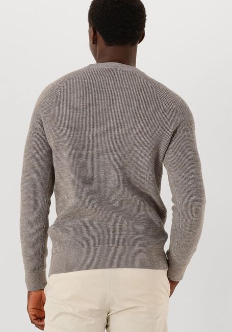 GENTILUOMO Pull ROUND LS RAGLAN en taupe - large