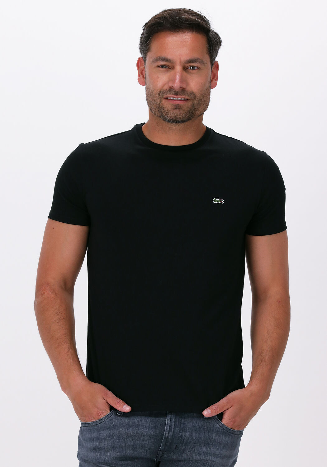Lacoste t hotsell shirt zwart