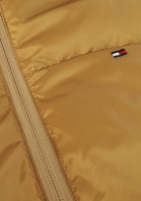 Gouden TOMMY HILFIGER Gewatteerde jas BOXY SHINY PUFFER - large