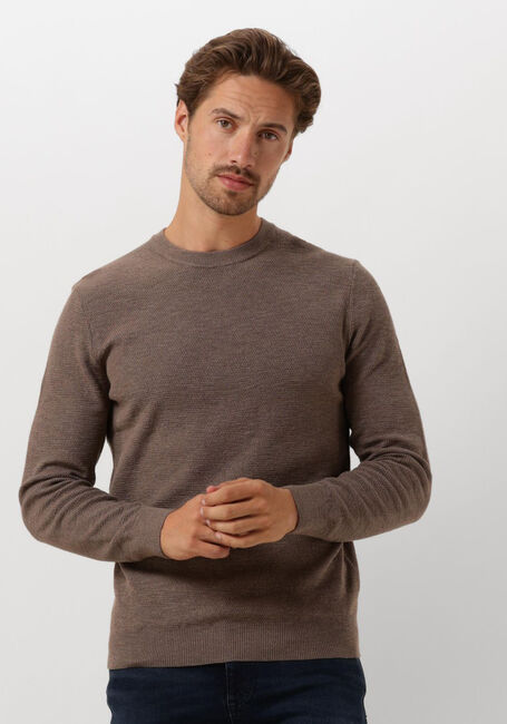 PROFUOMO Pull PULLOVER CREW NECK en taupe - large