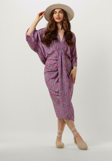 SISSEL EDELBO Robe midi JUNO DRESS en violet - large